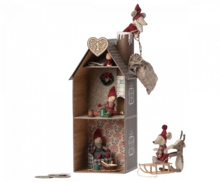 MAILEG Dekoracja bożonarodzeniowa - Gingerbread house, Mouse