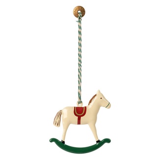 MAILEG Dekoracja bożonarodzeniowa - Metal ornament, Rocking horse