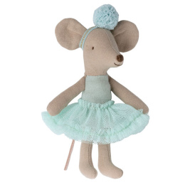 MAILEG Myszka Ballerina mouse, Little sister - Light mint
