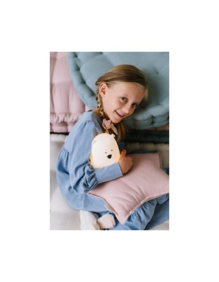 Biała lampka miś z pilotem Rabbit&Friends