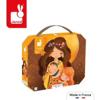 JANOD Puzzle w walizce Obraz inspirowany twórczością Klimta 100 elementów 6+