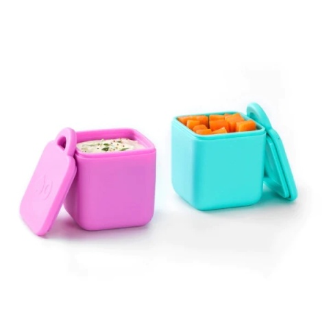 OMIE OMIEDIP dwa szczelne pojemniczki, Pink Teal