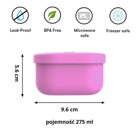 OMIE OMIESNACK, pojemnik na przekąski, Pink