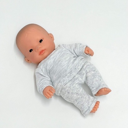 Przytullale Szary dres dla lalki Miniland 21cm