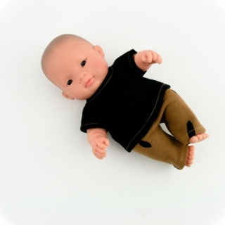Ubranko dla lalki Miniland Baby 21 cm - komplet bluzka i spodenki