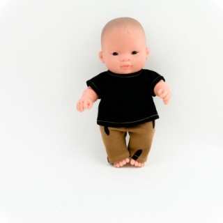 Ubranko dla lalki Miniland Baby 21 cm - komplet bluzka i spodenki