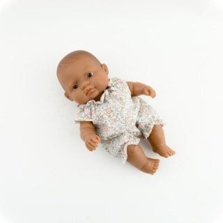 Przytullale Ubranko Miniland Baby 21 cm kombinezon pastelowa łączka