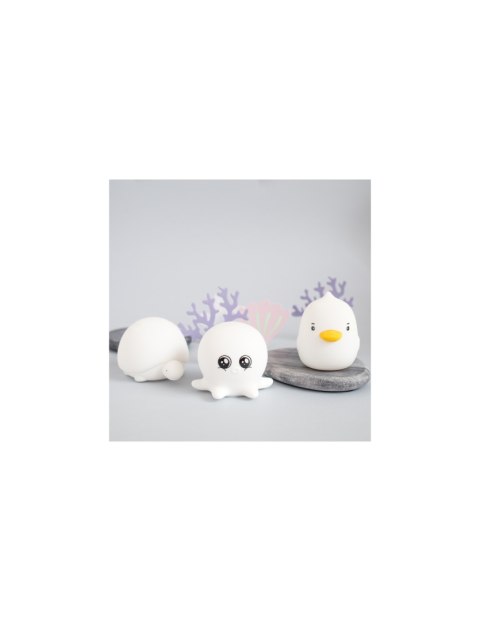 Rabbit&Friends Zestaw MINI WODNE Lampki Silikonowe Białe 3 szt. Rabbit&Friends Zestaw MINI WODNE Lampki Silikonowe Białe 3 szt.