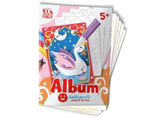 Album do kolorowania magicznym piaskiem Magiczny świat Sabbiarelli