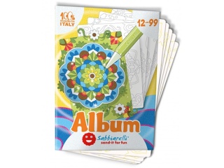 Album do kolorowania magicznym piaskiem Mandala Sabbiarelli