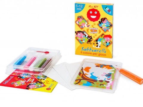 SABBIARELLI Zestaw do kolorowania piaskiem Kids & Pets 5l+