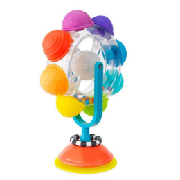 SASSY Świecący kołowrotek, zabawka sensoryczna, tęczowy, 6 m+