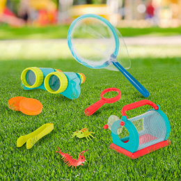 B.toys Little Explorer – zestaw małego BADACZA – do łapania owadów i obserwacji przyrody, z lornetką