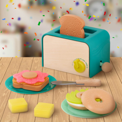 Toster i akcesoria śniadaniowe B.toys Mini Chef Breakfast Playset