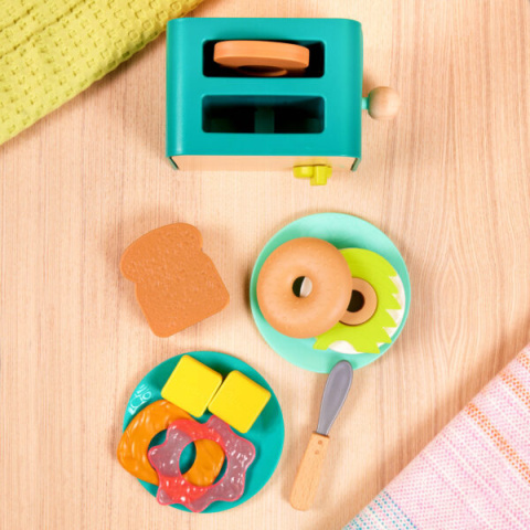 Toster i akcesoria śniadaniowe B.toys Mini Chef Breakfast Playset