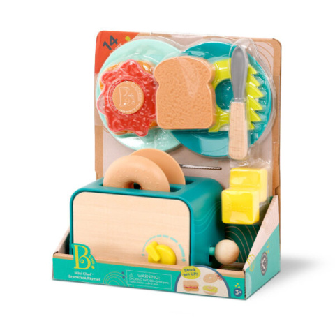 Toster i akcesoria śniadaniowe B.toys Mini Chef Breakfast Playset