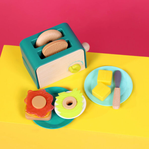 Toster i akcesoria śniadaniowe B.toys Mini Chef Breakfast Playset