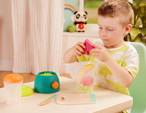 Blender z owocami i akcesoriami B.toys Mini Chef – Fruity Smoothie Playset