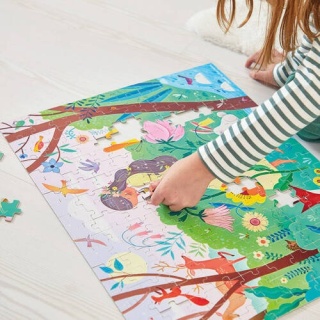 Puzzle w walizce Janod Matka natura - 200 elementów