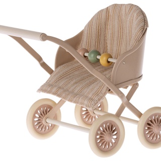 Różowy wózek spacerówka dla myszki Maileg Stroller Baby