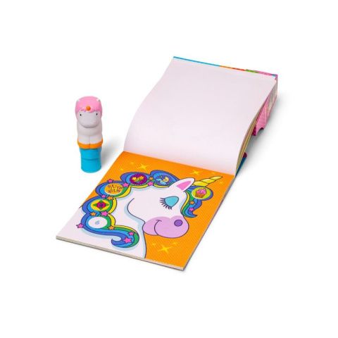 MELISSA&DOUG Sticker WOW! Stempelki z naklejkami jednorożec i książeczką MELISSA&DOUG Sticker WOW! Stempelki z naklejkami jednorożec i książeczką