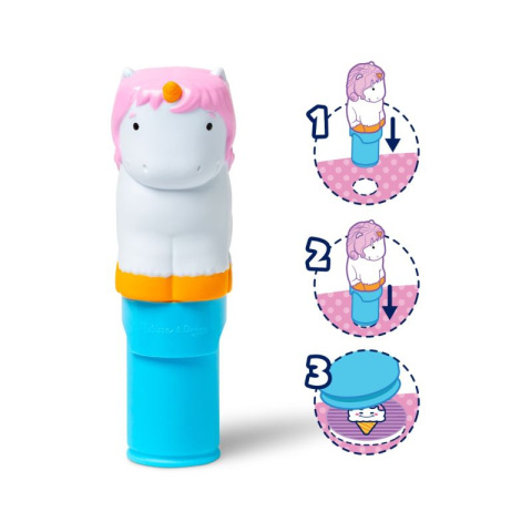 MELISSA&DOUG Sticker WOW! Stempelki z naklejkami jednorożec i książeczką MELISSA&DOUG Sticker WOW! Stempelki z naklejkami jednorożec i książeczką