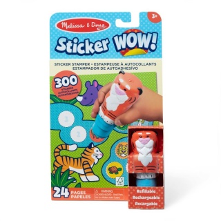 Stempelki z naklejkami i książeczką Tygrysek - Sticker WOW! - Melissa&Doug