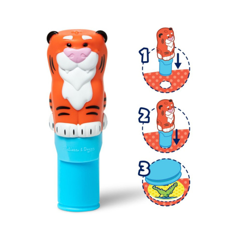 Stempelki z naklejkami i książeczką Tygrysek - Sticker WOW! - Melissa&Doug Stempelki z naklejkami i książeczką Tygrysek - Sticker WOW! - Melissa&Doug