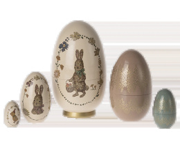 MAILEG Dekoracja wielkanocna - Easter babushka egg, 5 pcs set, Jajko babuszka