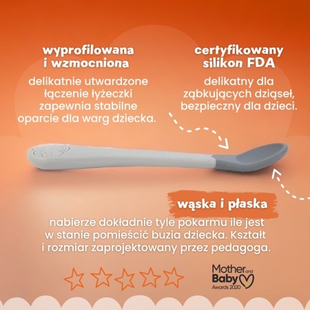 NANAS MANNERS ETAP 1 Zestaw 3 łyżeczek, mono