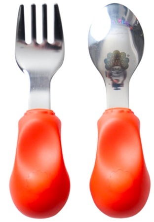 NANAS MANNERS ETAP 2 Widelec i łyżka ORANGE 1-3 lat