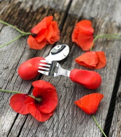 NANAS MANNERS ETAP 2 Widelec i łyżka ORANGE 1-3 lat