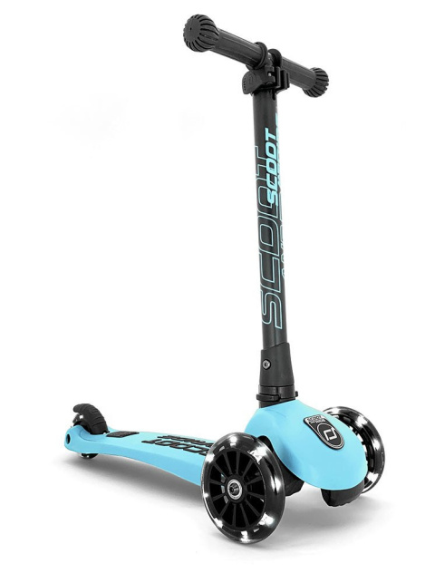 SCOOTANDRIDE Highwaykick 3 LED Hulajnoga składana ze świecącymi kółkami 3+ Blueberry SCOOTANDRIDE Highwaykick 3 LED Hulajnoga składana ze świecącymi kółkami 3+ Blueberry