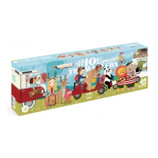 Puzzle dla dzieci Londji Podróżnicy - Nauka liczenia