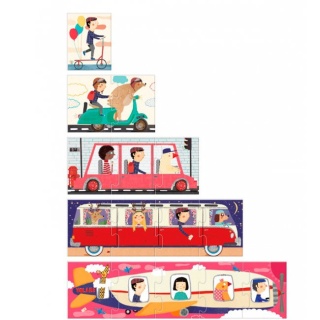 Puzzle dla dzieci Londji Podróżnicy - Nauka liczenia