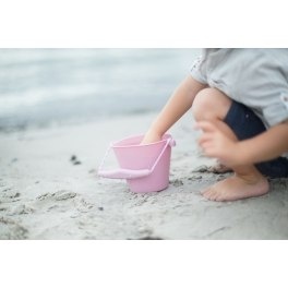 Składane wiaderko do wody i piasku Scrunch Bucket - Pudrowy Róż