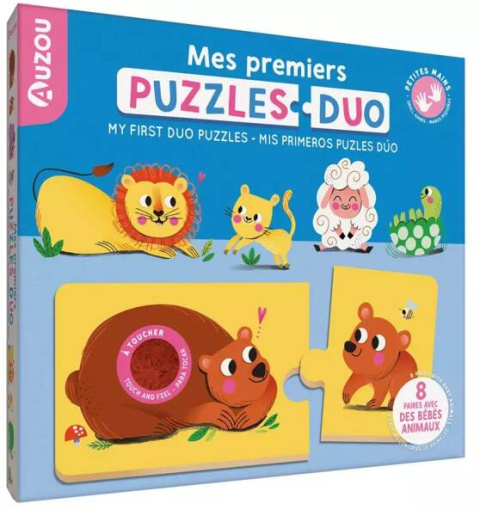 Auzou Puzzle sensoryczne Zwierzątka z rodzicami