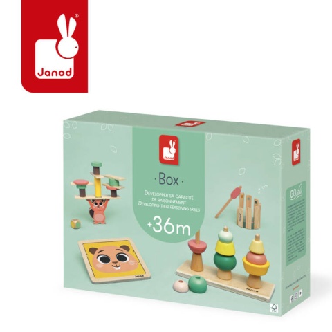 Zestaw zabawek edukacyjnych Box 36 m-cy Janod