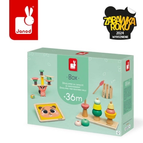 Zestaw zabawek edukacyjnych Box 36 m-cy Janod