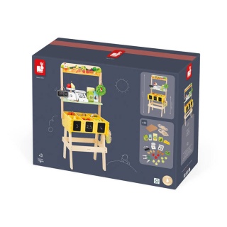 Zabawkowy sklep warzywniak Janod Farma XL - ponad 50 elementów