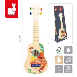 Drewniana gitara dla dzieci - Ukulele Janod Gioia