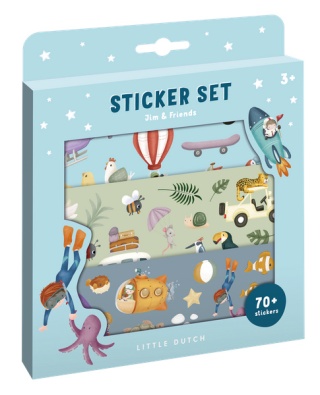 Little Dutch Zestaw naklejek Jim & friends