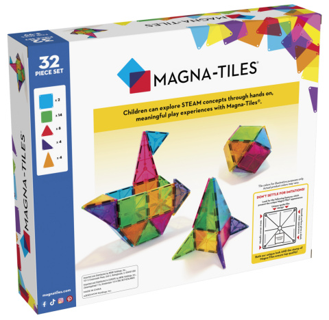 Klocki magnetyczne Classic 32 el. Magna-Tiles Klocki magnetyczne Classic 32 el. Magna-Tiles
