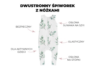 Sleepee Dwustronny Śpiworek z Nóżkami (1-2 lata)
