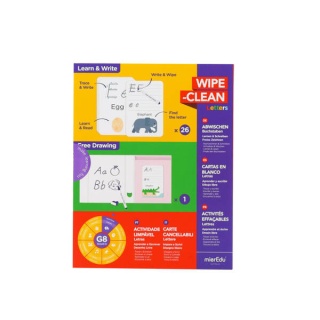 mierEdu Zestaw z suchościeralnym markerem - Nauka alfabetu