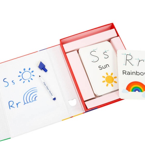 mierEdu Zestaw z suchościeralnym markerem - Nauka alfabetu