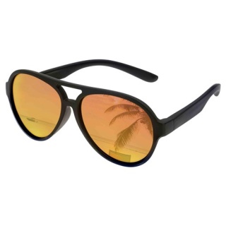 Czarne okulary przeciwsłoneczne Dooky Jamaica Air Black - 3-7 lat