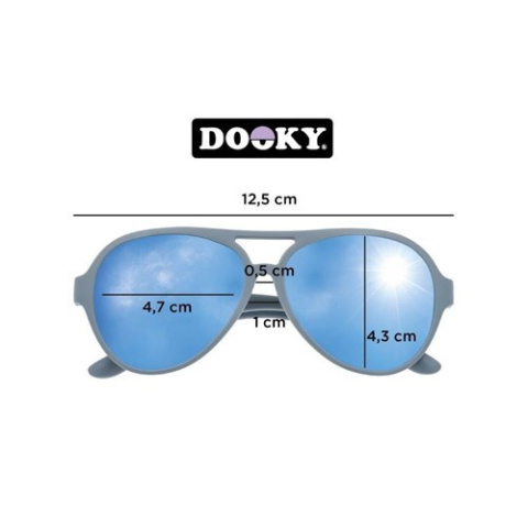 DOOKY Okulary przeciwsłoneczne Jamaica Air BLUE 3-7 DOOKY Okulary przeciwsłoneczne Jamaica Air BLUE 3-7