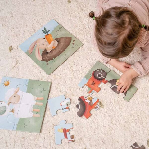 Little Dutch Puzzle 4 elementy Little Farm FSC Little Dutch Puzzle 4 elementy Little Farm FSC