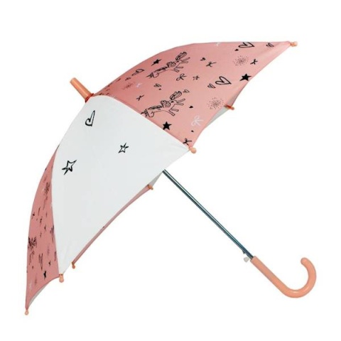KIDZROOM Parasol przeciwdeszczowy jednorożce serca